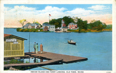 Indian Island and Ferry Landing, Old Town Maine