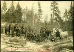 Amos A. Graffte Lumbering Crew at Holeb, Maine