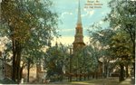 Bangor, Maine, Hammond and High Streets Postcard