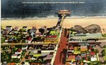 Old Orchard and Ocean Pier Aerial View Postcard