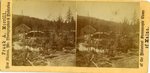 Maine Historical Stereoscopic View of Logging Mill