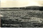 Penobscot River Log Jam Postcard