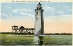 Portland Harbor, Ram Island Light Postcard