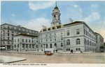Portland Maine City Hall and Auditorium Postcard