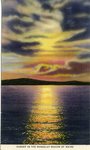 Rangeley Region Sunset Postcard