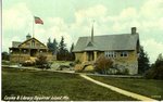 Squirrel Island, Maine, Casino and Library Postcard