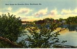 Skowhegan View Across the Kennebec River           Postcard