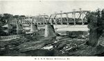 Waterville, Maine Central Railroad Bridge Postcard