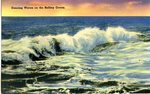Dancing Waves on the Rolling Ocean Postcard