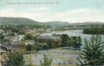 Hallowell, Maine, Kennebec River from London Hill