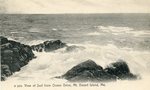 Mount Desert Island, Maine, View of Surf from Ocean Drive