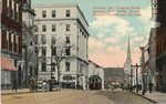 Portland, Maine, Congress Street, Showing First Parish Church, Masonic Temple, and City Hall