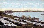 Friendship, Maine, Fish Flakes and View of Harbor