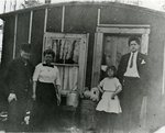 East Millinocket, Maine, Family with Chicken