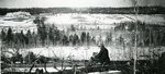 Millinocket, Maine, Man Looking at Fowler Farm and Location of Millinocket Mill