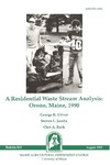 B833: A Residential Waste Stream Analysis: Orono, Maine, 1990 by George K. Criner, Steven L. Jacobs, and Chet A. Rock