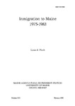 B820: Inmigration to Maine: 1975-1983 by Louis A. Ploch