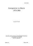 B820: Inmigration to Maine: 1975-1983