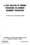 B780: A Cost Analysis of Pruning Procedures in Lowbush Blueberry Production by Eric J. Hanson, Amr A. Ismail, and Homer Metzger