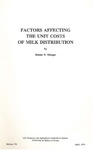 B756: Factors Affecting the Unit Costs of Milk Distribution by Homer B. Metzger