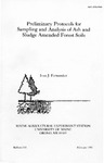 B818: Preliminary Protocols for Sampling and Analysis of Ash and Sludge Amended Forest Soils by Ivan J. Fernandez