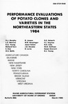B806: Performance Evaluations of Potato Clones and Varieties in the Northeastern States 1984 by H. J. Murphy, R. Jenson, D. E. Halseth, L. S. Morrow, M. R. Henninger, F. L. Haynes, D. A. Young, Janet Fallon, R. H. Cole, Richard Tarn, J. B. Sieczka, W. M. Sullivan, E. Kee, R. Loria, Susan Sterrett, O. S. Wells, and R. J. Young