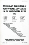 B801: Performance Evaluations of Potato Clones and Varieties in the Northeastern States 1983 by H. J. Murphy, R. J. Precheur, Chang-Chi Chu, L. S. Morrow, O. S. Wells, F. L. Haynes, R. H. Storch, R. Jensen, G. Dyer, D. A. Young, M. R. Henninger, E. C. Wittmeyer, Richard Tarn, J. B. Sieczka, R. H. Cole, R. A. Ashley, R. Loria, W. M. Sullivan, E. Kee, D. E. Halseth, and R. J. Young