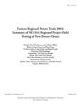 MP755: Eastern Regional Potato Trials 2003: Summary of NE1014 Regional Project Field Testing of New Potato Clones by Gregory Porter, Chad Hutchinson, J. Marion White, Paul Ocaya, Craig Yencho, Mark Clough, Mel Henninger, Joe Sieczka, Don Halseth, Matt Kleinhenz, David Kelly, Barbara Christ, Pierre Turcotte, Daniel Harvey, Gilles Hamel, and Rikki Sterrett