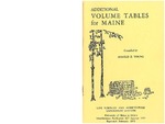 MP627: Additional Volume Tables for Maine