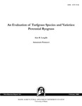 MR416: An Evaluation of Turfgrass Species and Varieties: Perennial Ryegrass by Alan R. Langille and Annamarie Pennucci
