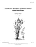 MR441: An Evaluation of Turfgrass Secies and Varieties: Kentucky Bluegrass