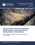 MR447: Seasonal Water Table and Temperature Relationships in Calcareous Till and Residual Soils of Central Maine