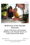 TB206: Biodiversity of the Schoodic Peninsula: Results of the Insect and Arachnid Bioblitzes at the Schoodic District of Acadia National Park, Maine by Donald S. Chandler, David Manski, Charlene Donahue, and Andrei Alyokhin