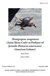 TB194: Hemisgrapsus sanguineus (Asian Shore Crab) as Predator of Juvenile Homarus americanus (American Lobster)