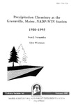 TB164: Precipitation Chemistry at the Greenville, Maine, NADP/NTN Station by Ivan J. Fernandez and Llew Wortman