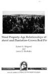 TB149: Wood Property-Age Relationships of Natural and Plantation-Grown Red Pine by Robert K. Shepard and James E. Shottafer