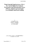 TB123: Experimental Application of B.t.i. for Larval Black Fly Control: Persistance and Downstream Carry, Efficacy, Impact on Non-target Invertebrates and Fish Feeding by K. Elizabeth Gibbs, Francis C. Brautigam, Constance S. Stubbs, and Larry M. Zibilske