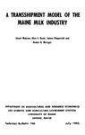 TB106: A Transshipment Model of the Maine Milk Industry by Stuart McLean, Alan S. Kezis, James Fitzpatrick, and Homer B. Metzger