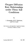 TB98: Oxygen Diffusion Rate Relationships under Three Soil Conditions by J. Bornstein, W. E. Hedstrom, and F. R. Scott