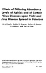 TB56: Effects of Differing Abundance Levels of Aphids and of Certain Virus Diseases upon Yield and Virus Disease Spread in Potatoes by W. A. Shands, Geddes W. Simpson, Barbara A. Seaman, and F. S. Roberts