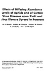 TB56: Effects of Differing Abundance Levels of Aphids and of Certain Virus Diseases upon Yield and Virus Disease Spread in Potatoes