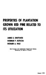 TB61: Properties of Plantation Grown Red Pine Related to Its Utilization