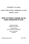 TB40: Effect of Dietary Changes on the Tissue Composition of Rats by Frederick H. Radke, Herman DeHaas, and Eileen K. Gabrielson