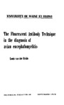 TB44: The Fluorescent Antibody Technique in the Diagnosis of Avian Encephalomyelitis by Louis van der Heide