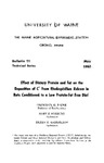 TB1: Effect of Dietary Protein and Fat on the Deposition of C14 from Rhodospirillum rubrum in Rats Conditioned to a Low Protein-Fat Free Diet by Frederick H. Radke, Mary E. Norburg, and Eileen K. Gabrielson