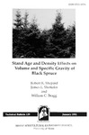 TB139: Stand Age and Density Effects on Volume and Specific Gravity of Black Spruce by Robert K. Shepard, James E. Shottafer, and William C. Bragg