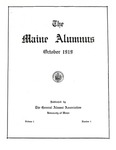 Maine Alumnus, Volume 1, Number 1, October 1919 by General Alumni Association, University of Maine