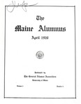 Maine Alumnus, Volume 1, Number 4, April 1920 by General Alumni Association, University of Maine