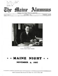 Maine Alumnus, Volume 9, Number 2, October 1927 by General Alumni Association, University of Maine