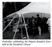 Festivities celebrating Payson donation